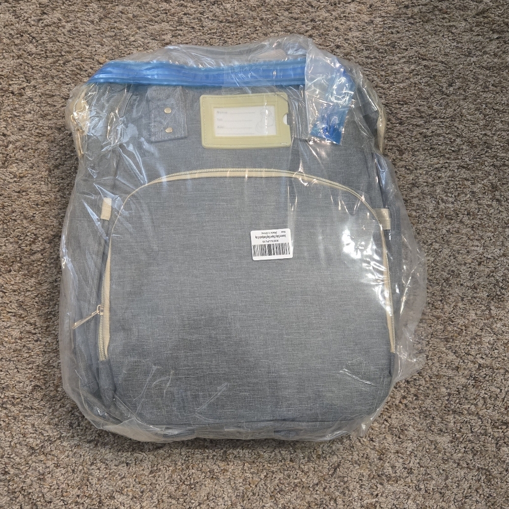 Gray Diaper Backpack